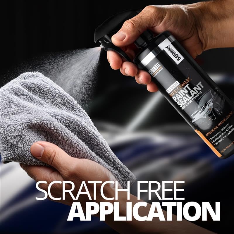 CERAKOTE Microfiber Towels (12 Pack) - Cleaning and Application Towels Durable Microfiber Material - 300 GSM Lint-Free Towel - Ideal for Cars, Home, Shop and Office Cleaning