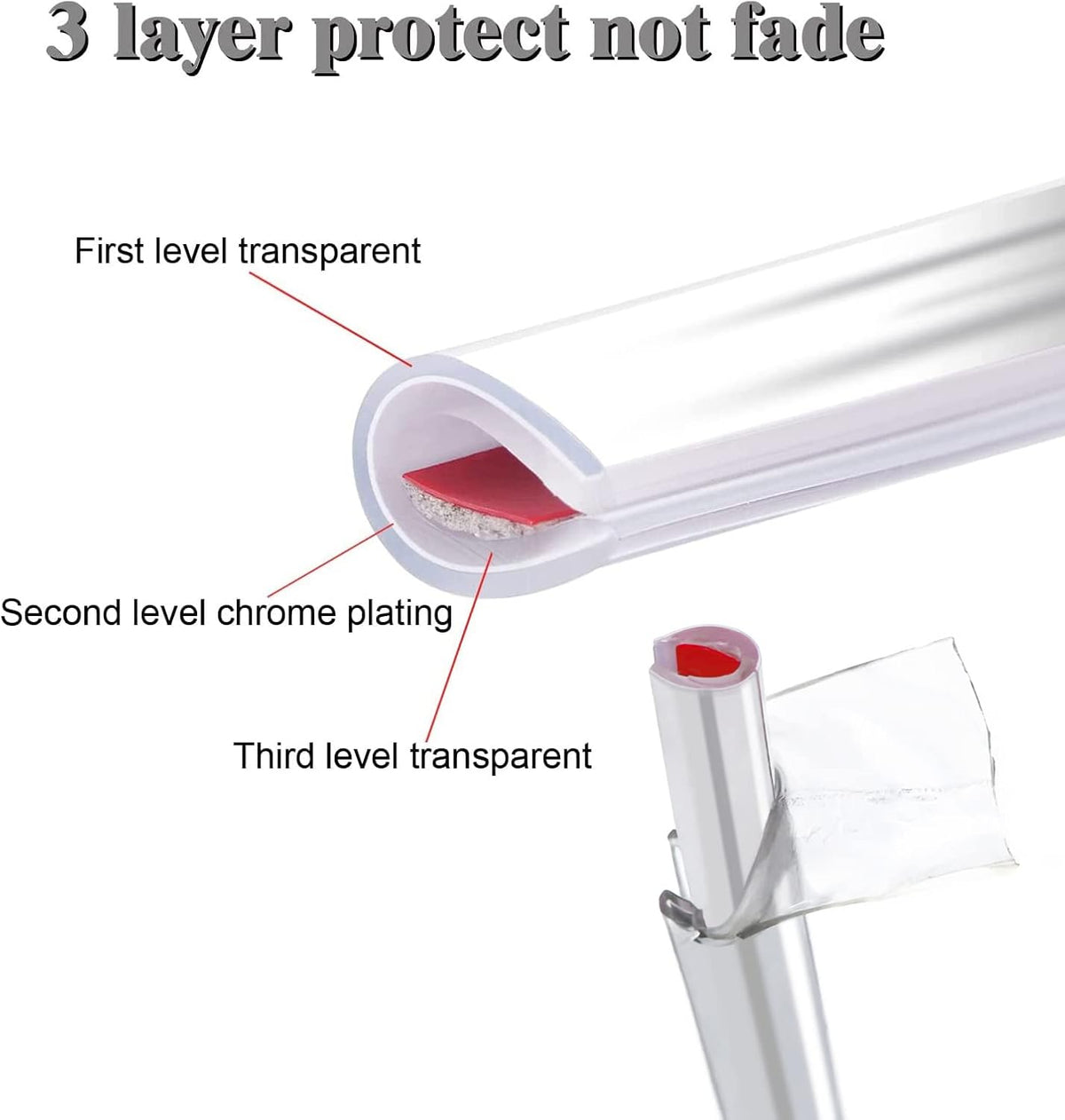 Car Door Edge Guards Chrome Silver Universal U Shape Moulding Trim Strip Automotive Guard Door Protector Decorative for Sedans, Trucks, SUV, ATV (32FT, Silver)