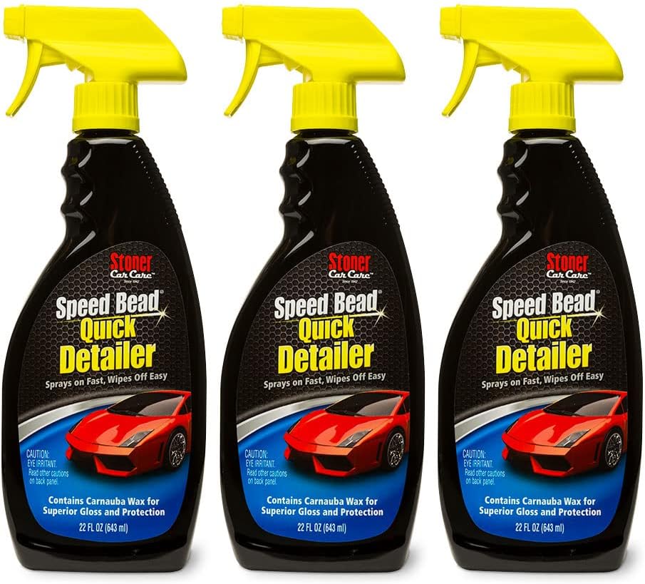 Stoner Car Care 92354-2PK Speed Bead Quick Detailer Spray – Fast Detail Spray for Dust, Smudges and Light Contaminants – Enhances Gloss and Slickness With Carnauba Wax – 22 fl oz (Pack of 2)