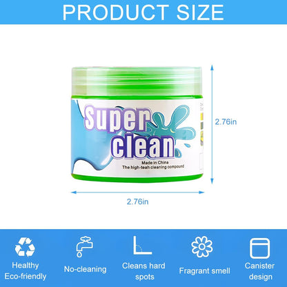 Car Cleaning Gel, Vehicle Dust Detailing Putty Slime Cleaner Kit for Air Vent, Reusable Automotive Interior Detail Clean Mud Removal Tool, Universal for SUV Sedan Truck (Blue)