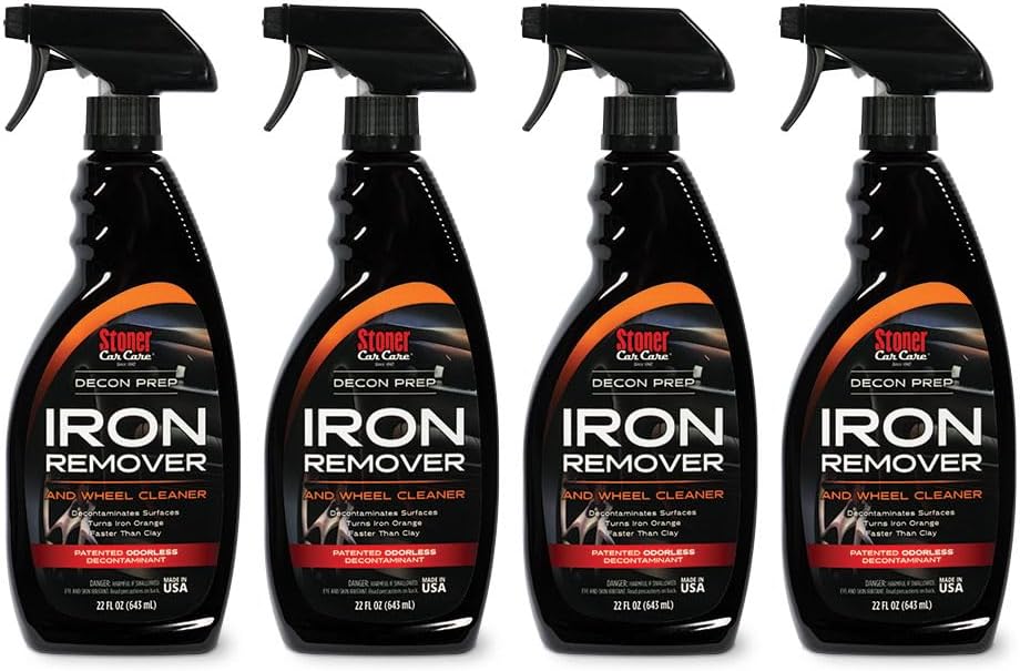 Stoner Car Care 92104 Iron Remover & Wheel Cleaner – Odorless Iron Fallout & Brake Dust Remover for Paint, Wheels & Glass – pH Balanced Rust Decontaminant with Color Indicator – 22 fl oz