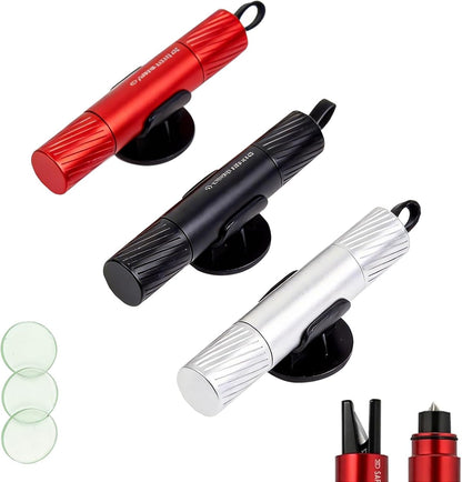 3Pcs Safe Hammer 2 in 1 car Window Breaker Tool, Upgraded Window Breaker Seatbelt Cutter for Men Women, Essential Car Emergency Kits for Vehicles