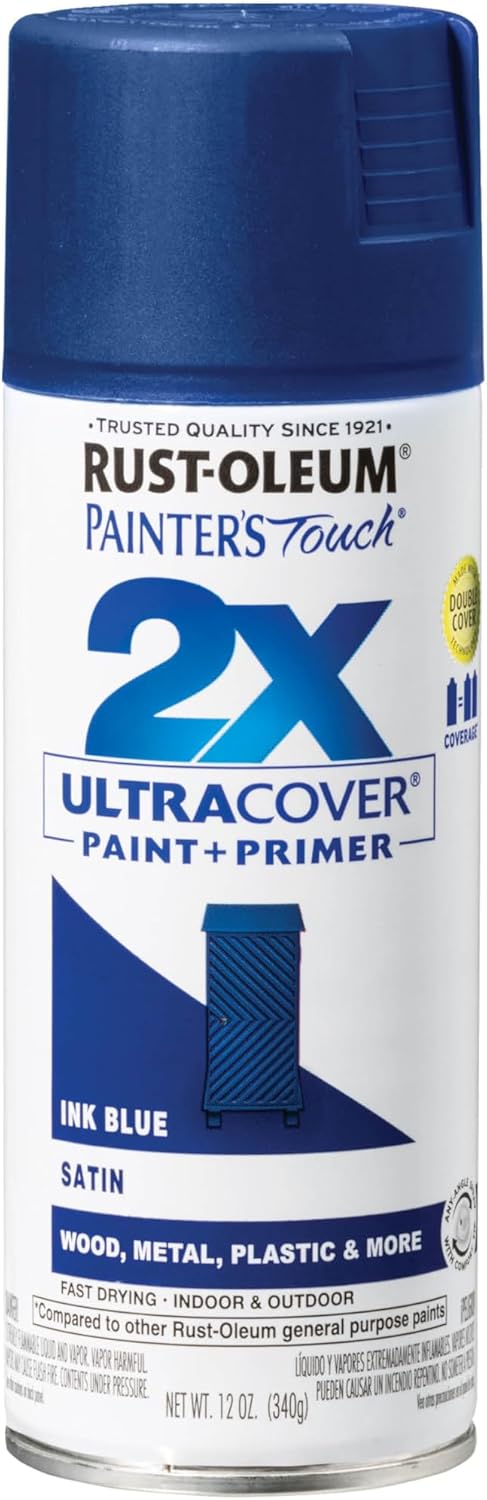 Rust-Oleum 334029 Painter's Touch 2X Ultra Cover Spray Paint, 12 oz, Gloss Clear - Colors E