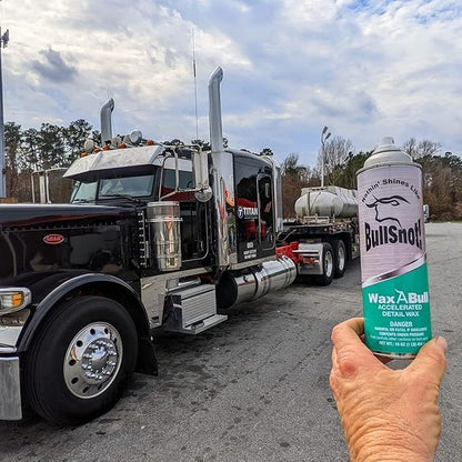 Bullsnot! WaxABull Accelerated Detail Auto Wax 10899009 - Quick Shine Truck and Car Polishing Wax 16oz
