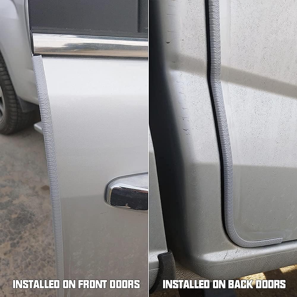 Winunite 32.8ft (10m) Car Door Edge Guards Black – Rubber, No Glue, U-Shaped, Built-in Metal Clips, Fits Most Vehicles, Fade-Resistant, Scratch- and Chip-Resistant – Reduces Dings in Parking Lots