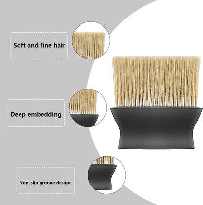 Ziciner 2 PCS Double Head Brush for Car Clean, Soft Auto Interior Duster Detailing Brushes, Universal Vehicle Dashboard Screen, Air Vents, Computer etc Cleaning Tool Accessories (Black)