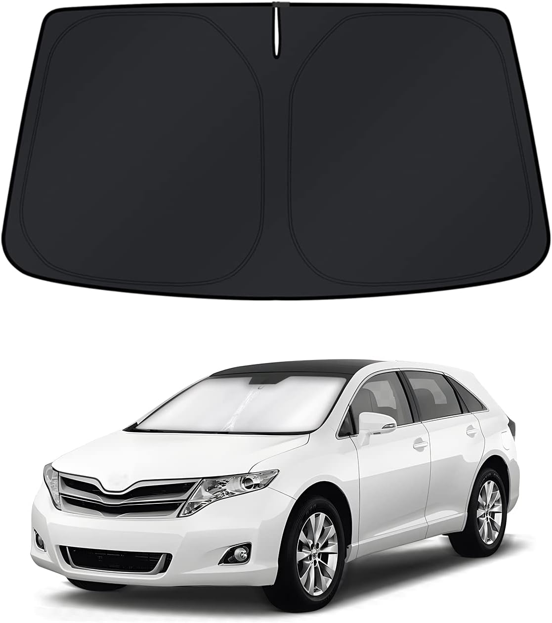 KUST Windshield Sun Shade for Toyota RAV4 2019-2022 2023 2024 2025 2026 Window Accessories Shade Sun Visor Cover Foldable Block UV Rays - Colors G
