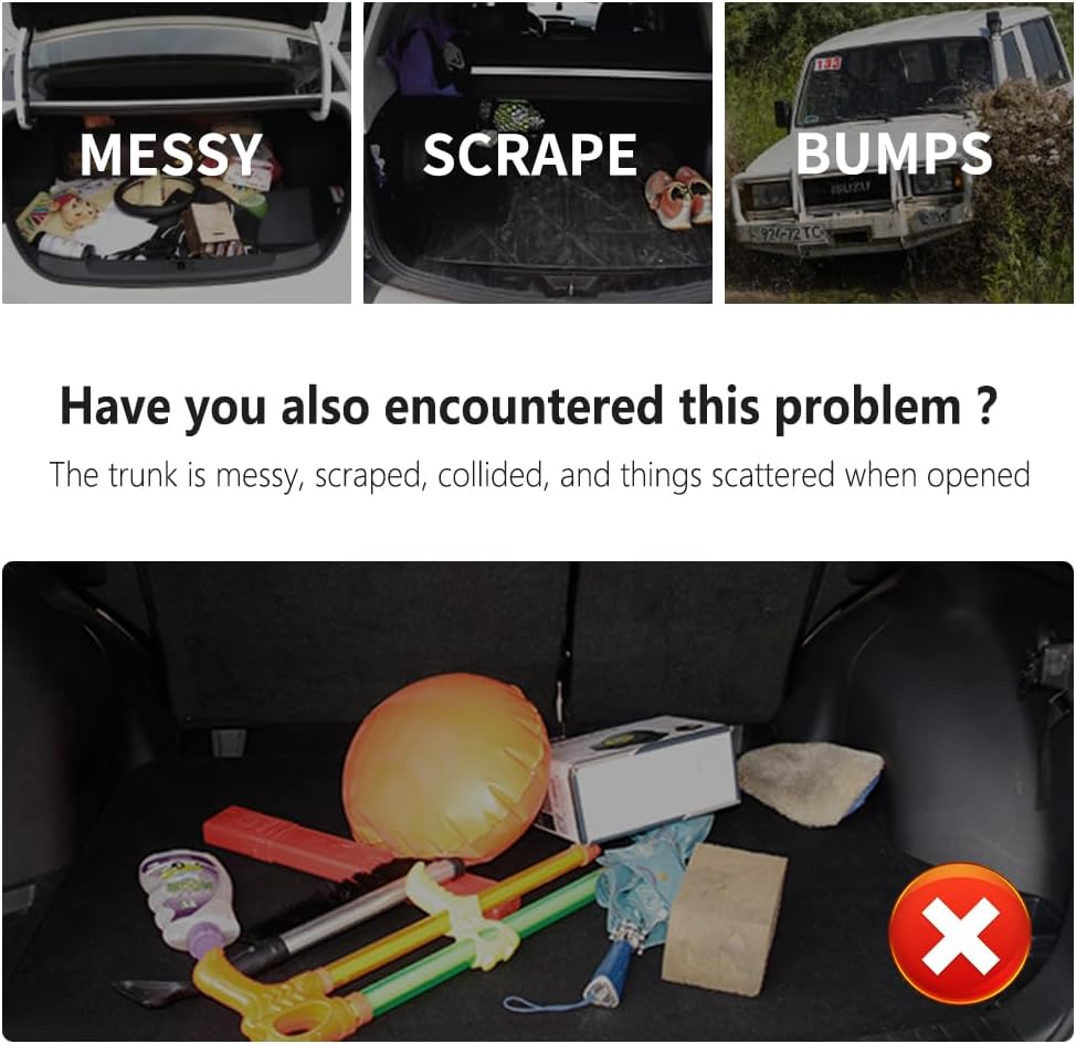 Cargo Net for SUV,Upgraded Highly Elastic Truck Cargo Net with Trunk Net Hooks - Stretch to 62.99"X47.24",Premium Truck Bed Netting for Cargo for Car Organizer and Storage (31.1x22.8)