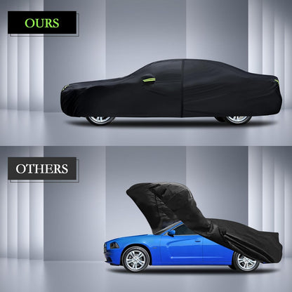 Car Cover Custom Fit for Toyota Corolla 2000-2025, Honda Civic 1991-2025, Waterproof All Weather Full Exterior Cover Rain Sun Protector Car Cover with Door Zipper