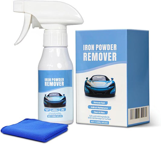 2pcs Rust Iron Powder Remover, Heavy-Duty Corrosion Remover for Metal, Tools, Cars, Bikes