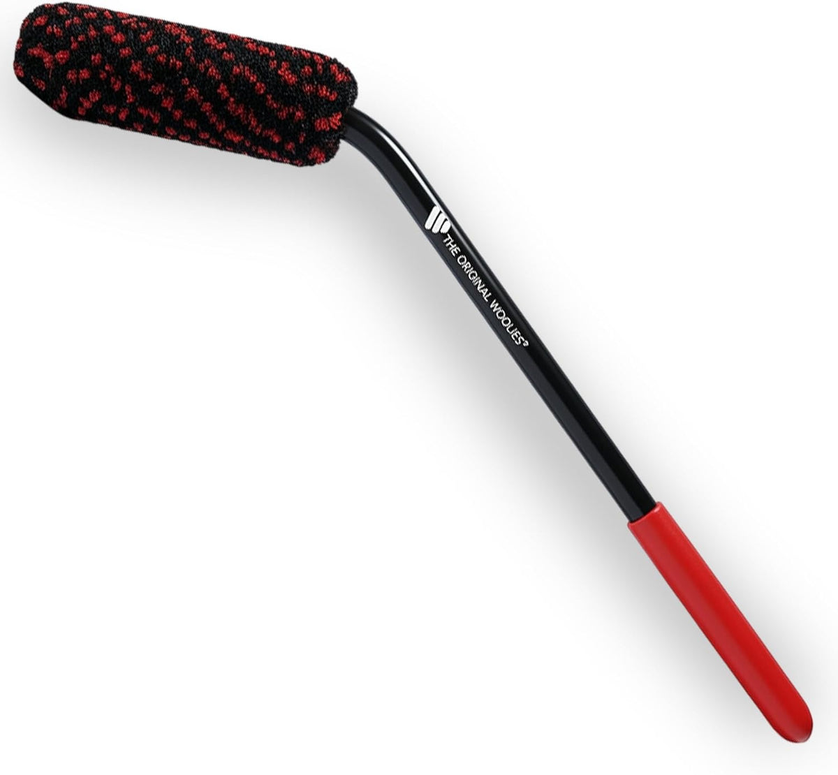 Wheel Woolies Caliper & Spoke Brush - 18" Angled Wheel Cleaning Brush for Rims, Spokes & Brake Calipers | Slim No-Scratch Rim Brush with Anti-Slip Grip Handle | Made in USA