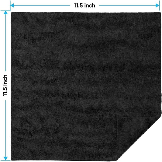 HOMEXCEL Microfiber Cleaning Cloths, 100 Pack Microfiber Towels for Cars, Lint & Scratch-Free Bulk Cleaning Rags for House, Kitchen, Car and Shop, Multicolor Absorbent Cleaning Towels 11.5 x 11.5 inch