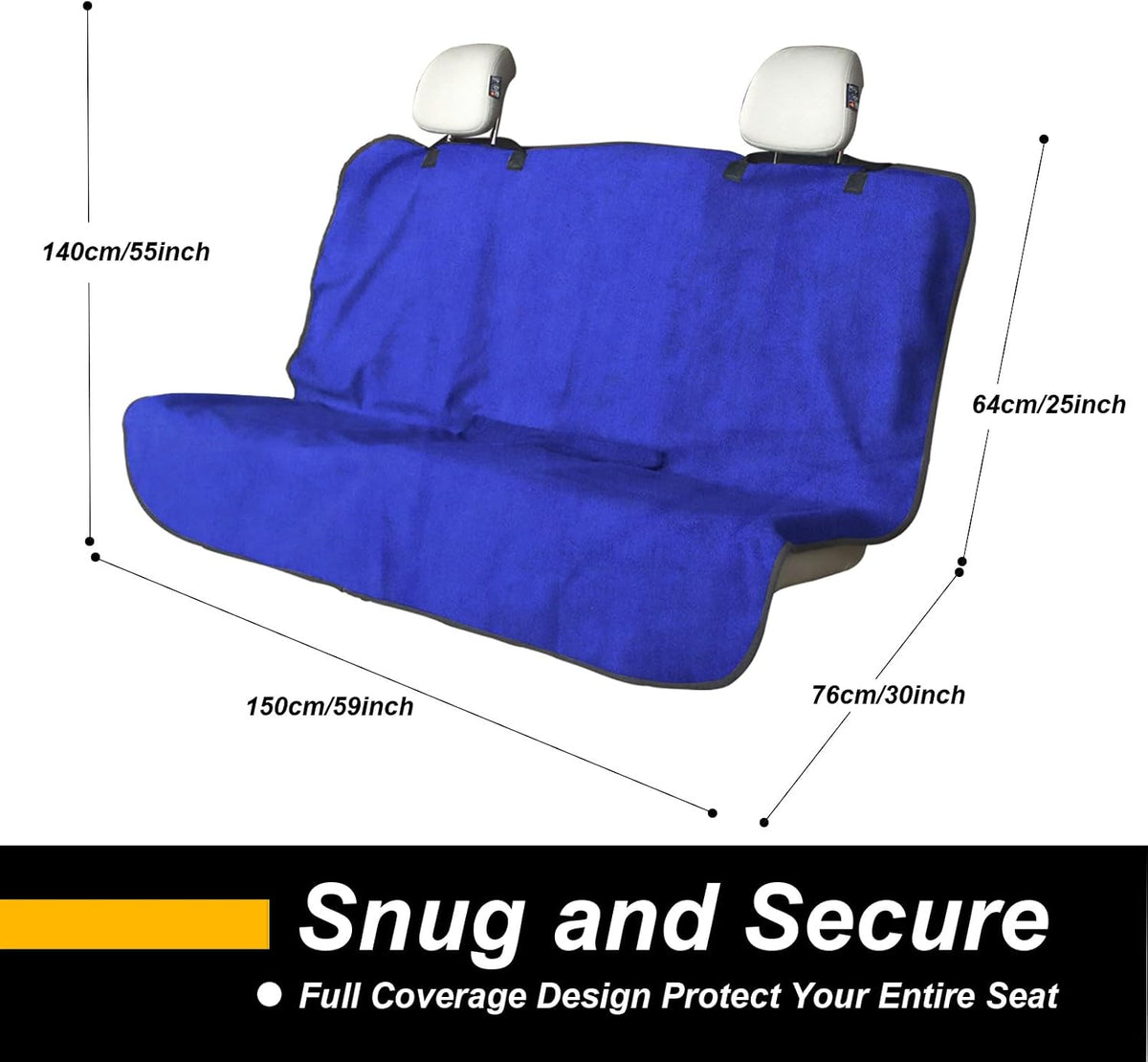 Car Seat Cover Protector Front Seats,for Gym Workout,Running,Swimming,Beach and Hiking,Waterproof Sweat Towel Bucket Seat Covers for Cars SUV Trucks (Black, 1Pcs)