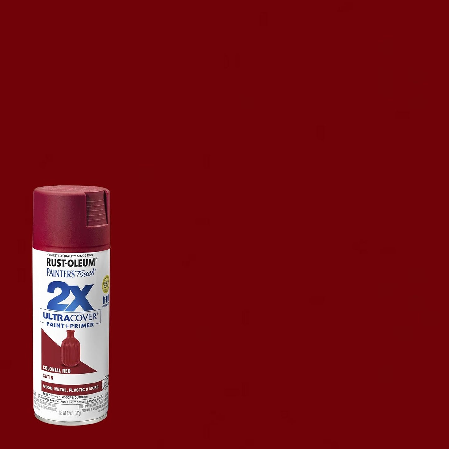 Rust-Oleum 334029 Painter's Touch 2X Ultra Cover Spray Paint, 12 oz, Gloss Clear - Colors E