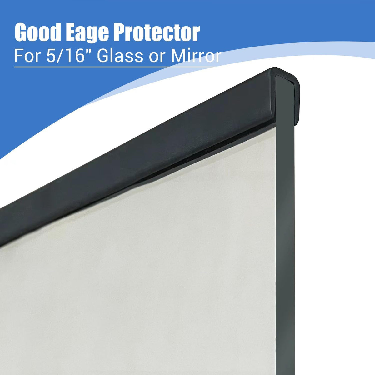 Rubber Edge Trim, Self-Adhesive Rubber Edge Trim, Edge Protector for Sheet Metal, EPDM Material, Fit 1/16"(1.0mm), Length 10Ft, Black Color, U Channel Edge Trim - Colors A