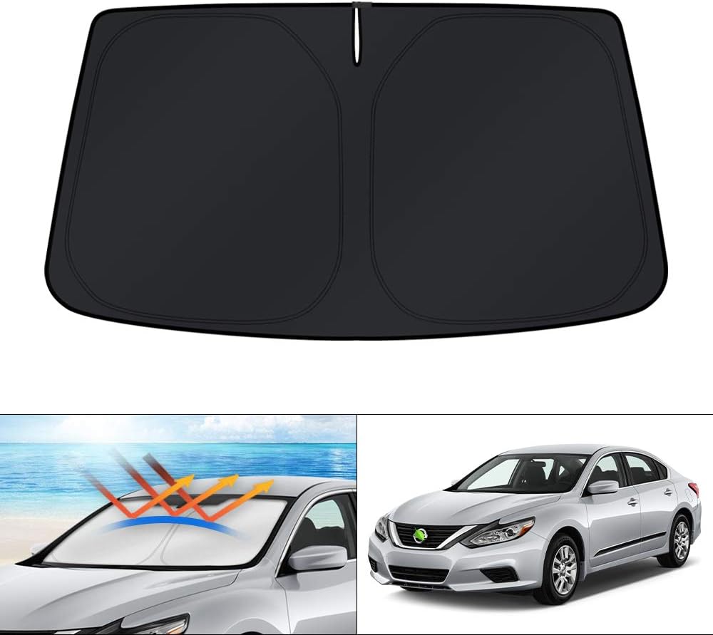 KUST Windshield Sun Shade for Toyota RAV4 2019-2022 2023 2024 2025 2026 Window Accessories Shade Sun Visor Cover Foldable Block UV Rays - Colors D