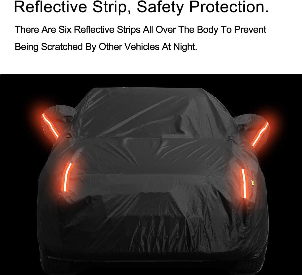 Full Car Covers for Sedan, Car Cover Waterproof All Weather Windproof Dustproof UV Protection Scratch Resistant Indoor Outdoor Univers
