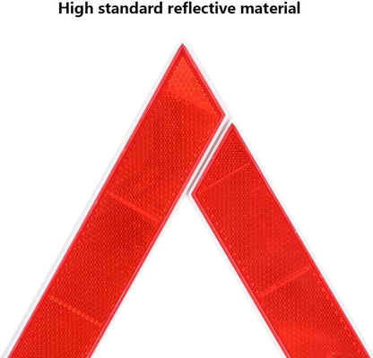 Dot Warning Triangle, Foldable Car Reflective Safety Triangle Sign Emergency Breakdown Warning Board Car Stop Sign Roadside Emergency Warning Triangle emergency car reflectors