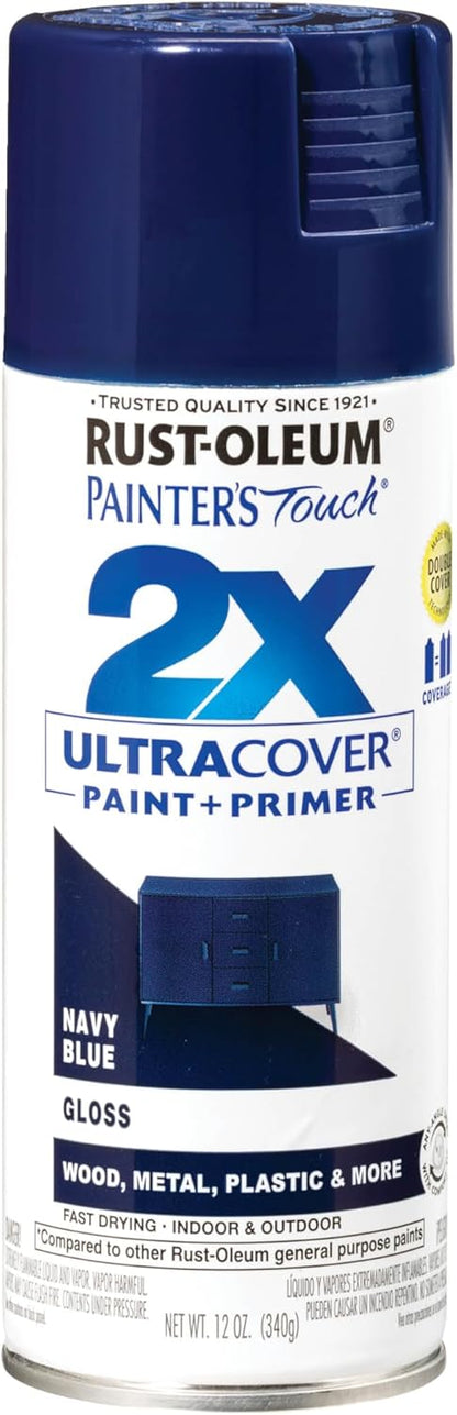 Rust-Oleum 334029 Painter's Touch 2X Ultra Cover Spray Paint, 12 oz, Gloss Clear - Colors A