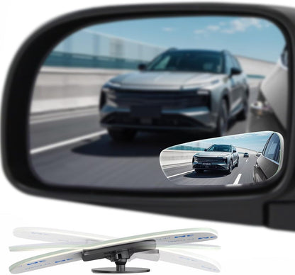 BFXM Blind Spot Mirrors 2 Pack, Car Accessories Frameless Side Mirror Blindspot Convex HD Glass, Side View Mirror Blindspot with Wide Angle Adjustable Stick for Car SUV and Trucks