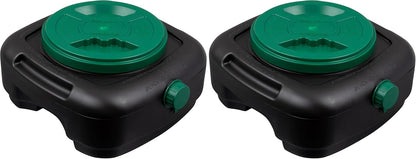 Scepter AM07029 7.3 Quart Oil Drain Pan with Lid, Filter Drain Screen, and Pour Spout for Automotive Fluids Including Engine Oil, Anti-Freeze, Transmission Fluid and More, 12" x 12-3/4" x 5.6"