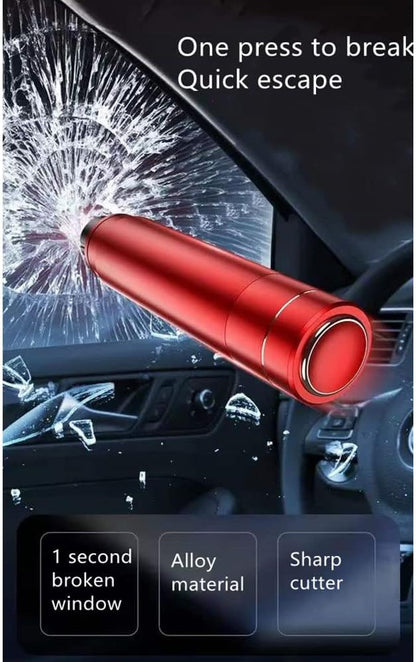 HHXS Window Breaker Seatbelt Cutter,Upgraded Safe Hammer Glass Breaker Under Water,Car Safety Hammer Emergency Escape Tool Safehammer for New Cars Home-(2 Pcs Red)