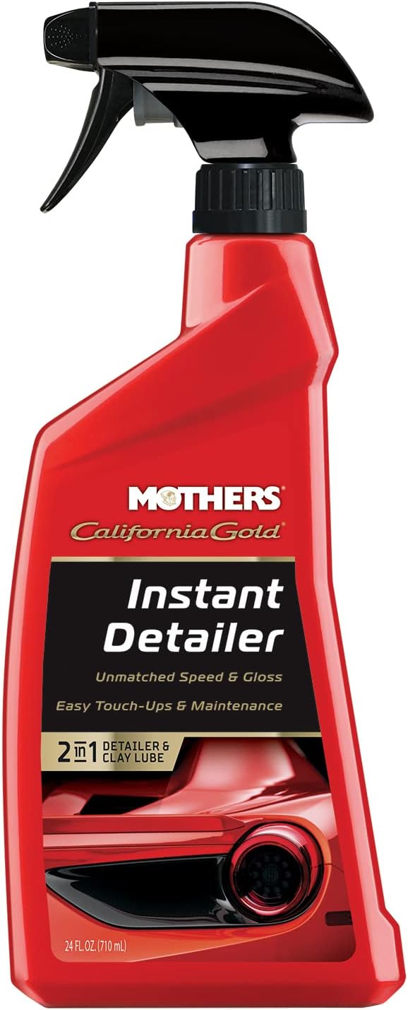Mothers California Gold Instant Detailer, 16 oz. – Removes Smudges, Dust & Fingerprints, Boosts Gloss & Slickness, Lubrication for Clay Bars, Quick Touch-ups & Maintenance Between Washes (08216)