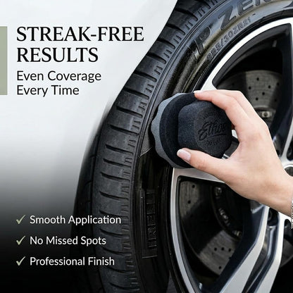 Tire Shine Applicator - Tire Shine Car Detailing Foam Sponge Tool - Tire Cleaner and Shine Tire Foam - Tire Shine Brush Car Cleaning Supplies (1 Pack)