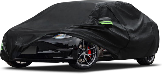 Car Cover Custom Fit for Toyota Corolla 2000-2025, Honda Civic 1991-2025, Waterproof All Weather Full Exterior Cover Rain Sun Protector Car Cover with Door Zipper
