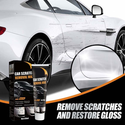 2026 New Upgrade Car Scratch Removal Wax, Scratch Remover for Vehicles with Wipe and Sponge, Car Polishing Wax Scratchs Remover, Cars Paint Scratchs Repair Kit for Deep Scratches (1 Set)