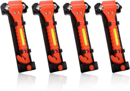 SINSEN Car Safety Hammer Set of 2 Emergency Escape Tool Auto Car Window Glass Hammer Breaker and Seat Belt Cutter Escape 2-in-1 for Family Rescue & Auto Emergency Escape Tools