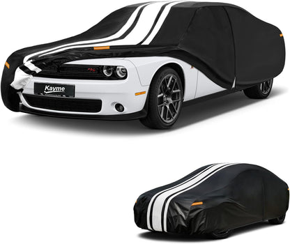 Kayme Heavy Duty Car Cover Custom Fit for BMW 3 Series 320i 325i 328i 330i 335i (1982-2026), Outdoor Full Exterior Cover with Tape and Towel, Rain Snow Sun UV Protection. - Colors B