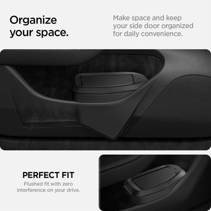 Spigen Door Pocket XL Car Trash Can [with Magnetic Lid] Waterproof Door Pocket Organizer 2025 2026 Tesla Model Y Juniper Premium & Performance Accessories - Driver Side Only