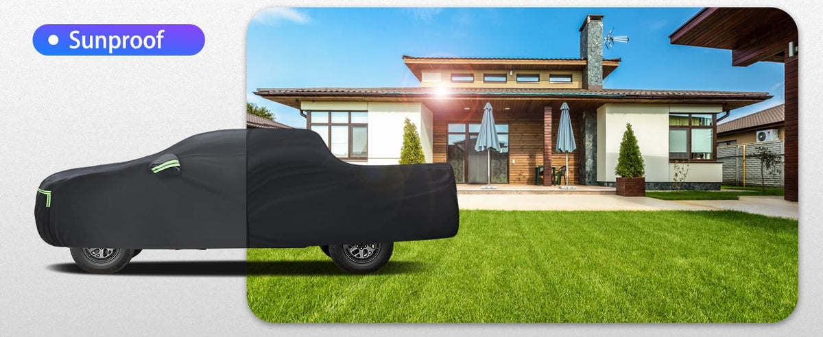 Car Cover Custom Fit for Honda CRV 1997-2025,Toyota RAV4 1996-2025, 6 Layers Truck Cover Waterproof All Weather for Automobiles,Outdoor Full Exterior Cover,Rain, Sun, Wind Protection,Black