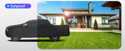 Car Cover Custom Fit for Honda CRV 1997-2025,Toyota RAV4 1996-2025, 6 Layers Truck Cover Waterproof All Weather for Automobiles,Outdoor Full Exterior Cover,Rain, Sun, Wind Protection,Black
