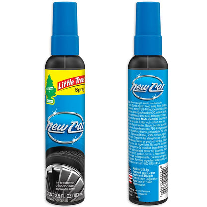LITTLE TREES Car Air Freshener | Spray Provides a Long-Lasting Scent for Auto or Home | On-the-go Freshness | Black Ice, 6 Air Fresheners