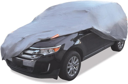 Motor Trend SafeKeeper Heavy Duty Car Cover Waterproof All Weather, Multi-Layered Truck SUV Car Cover for Snow Rain Sun UV Protection, Full Exterior Car Covers for Automobiles (Fits up to 190" Length)
