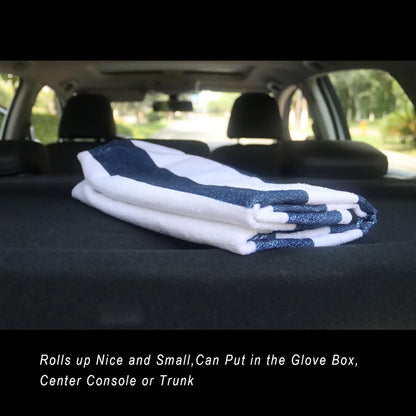 Car Seat Cover Protector Front Seats,for Gym Workout,Running,Swimming,Beach and Hiking,Waterproof Sweat Towel Bucket Seat Covers for Cars SUV Trucks (Black, 1Pcs)