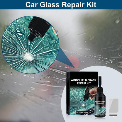 Upgrade Windshield Crack Repair Kit, Glass Repair Liquid for Cracks,Windshield Repair Kit for Chips and Cracks,Car Windshield Crack Gone Glass Repair Kit Nano Glass Repair Kit,Glass Repair Tool(2 Set)
