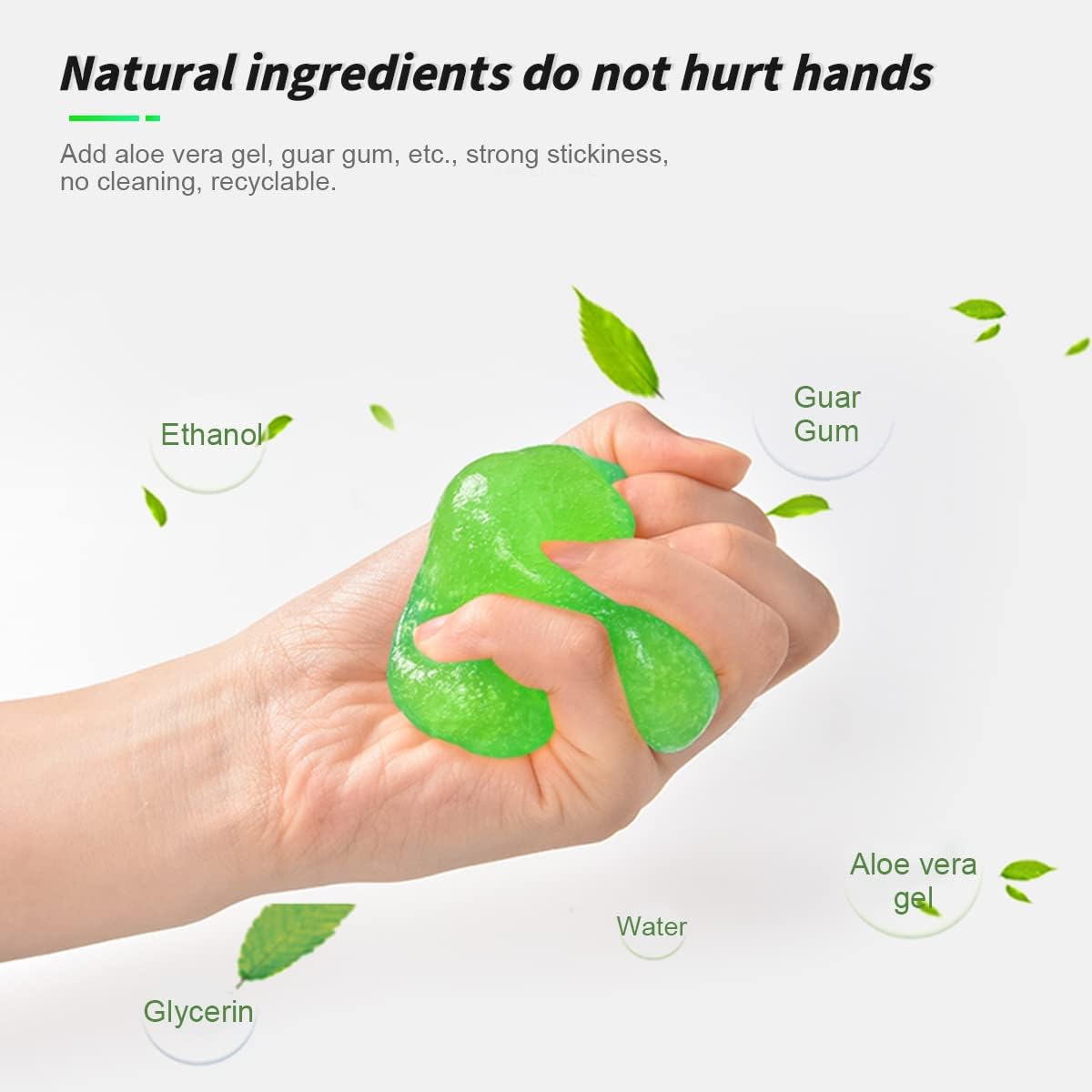 Moly Magnolia Cleaning Gel for Car, Universal Detailing Putty Gel Detail Tools Car Interior Cleaner, Removal Putty Keyboard Cleaner for Car Vents, PC, Laptops, Cameras (Blue)