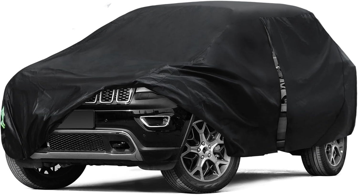 6 Layers Car Cover Waterproof All Weather for Automobiles, Size A3 with Zipper Cotton Fit for Toyota Camry, Honda Accord, Ford Mustang, Chevy Camaro/Malibu,Kia Optima/K5 (187-198 inch)