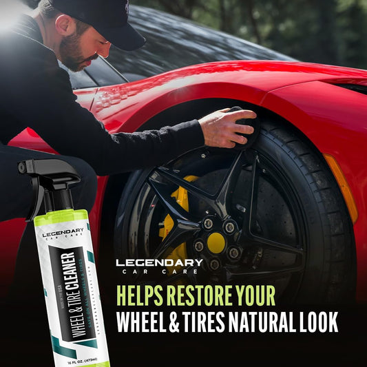 Legendary Wheel Cleaner Spray 16oz - Deep Cleaning Formula for All Wheel & Rim Finishes - Removes Brake Dust, Dirt & Grime