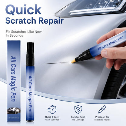 All Cars Magic Pen for Car Scratches Remover, Quick Paint Scratch Repair Magic Car Scratch Removal Pen Flawless for All Vehicles, Easy Use Weatherproof Fits All Cars Colors