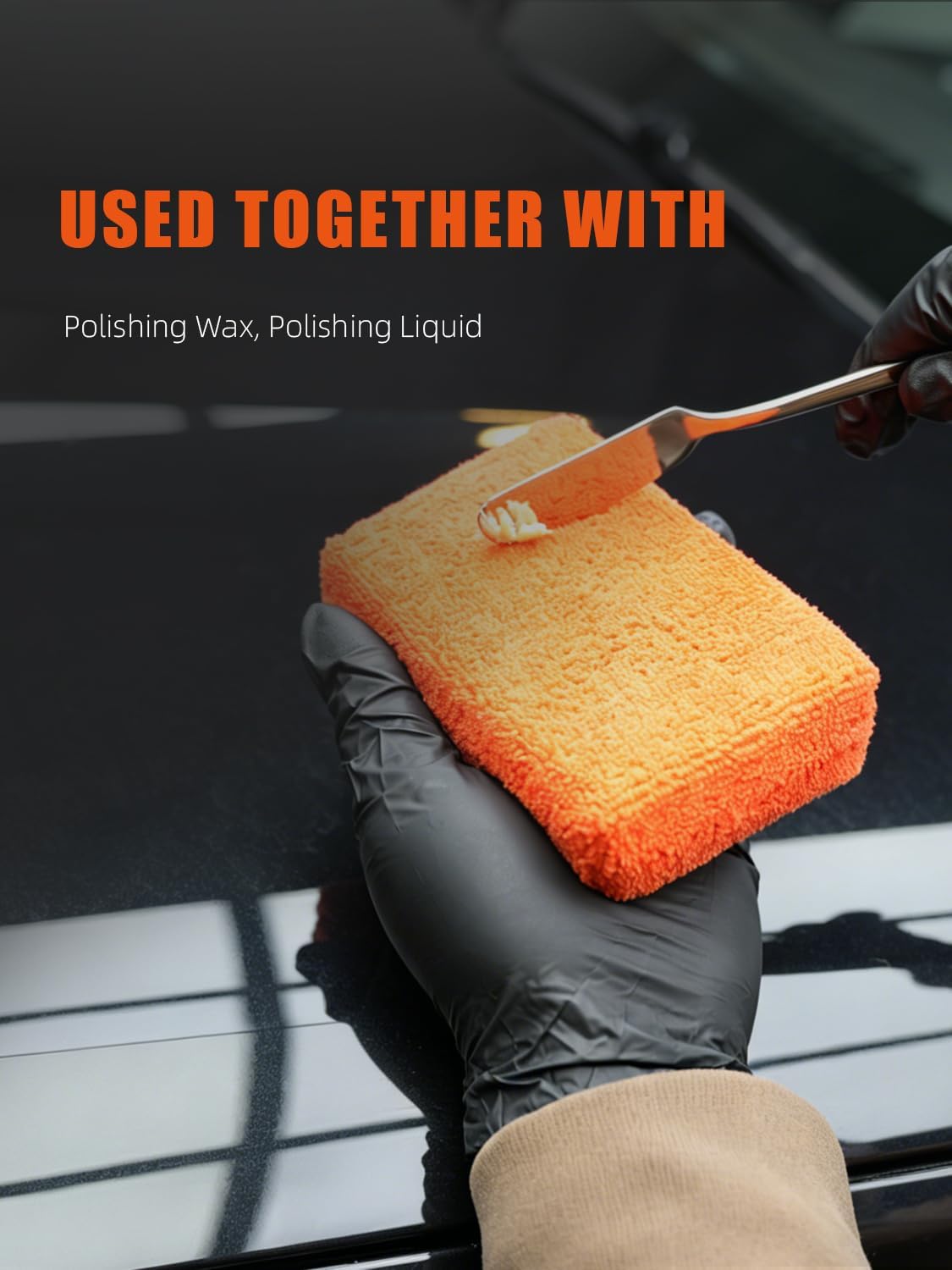 Microfiber Applicator Pad, SPTA Premium Microfiber Sponge and Cleaning Pads,Ultra-Soft, Safe for Sealants, Tire Dressings, Interior and Exterior Detailing, Car, Truck, SUV, RV, Motorcyle Care,10 Pack