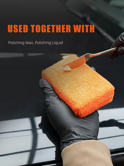Microfiber Applicator Pad, SPTA Premium Microfiber Sponge and Cleaning Pads,Ultra-Soft, Safe for Sealants, Tire Dressings, Interior and Exterior Detailing, Car, Truck, SUV, RV, Motorcyle Care,10 Pack