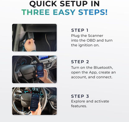 Carista EVO - Bluetooth OBD2 Scanner - Car Diagnostic Tool & Code Reader with Access to Diagnostics, Customizations, Service Tools & Live Data (Subscription Required)