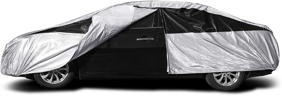 Titan Premium Multi-Layer PEVA Car Cover for Compact SUV 170-187". Waterproof, UV Protection, Anti-Scratch Protective Lining, Driver-Side Zippered Opening. Fits Rav4, Rogue, CR-V and More.