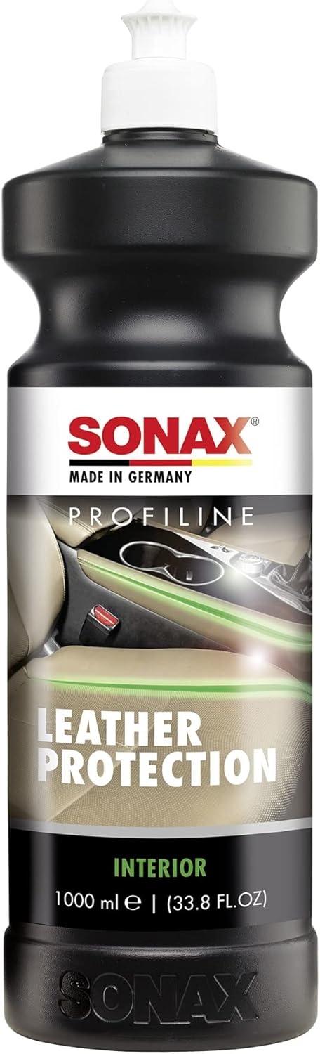 SONAX Profiline Leather Care | Nourishing Leather Conditioner with UV Protection | Prevents Cracking & Drying | Hydrophobic Surface Repels Dirt, Dust, & Water | 282300 | 1L
