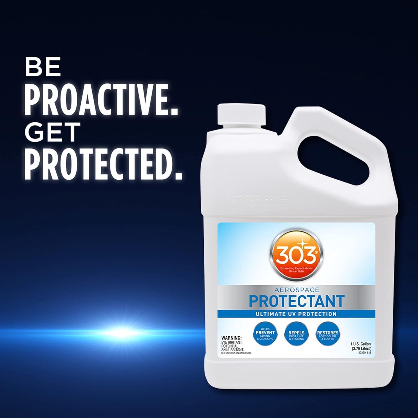 303 Products Aerospace Protectant Spray, UV Protection for Outdoor Surfaces – Protects Vinyl, Plastic & Rubber, Repels Dust & Dirt, Matte Finish, 10 oz