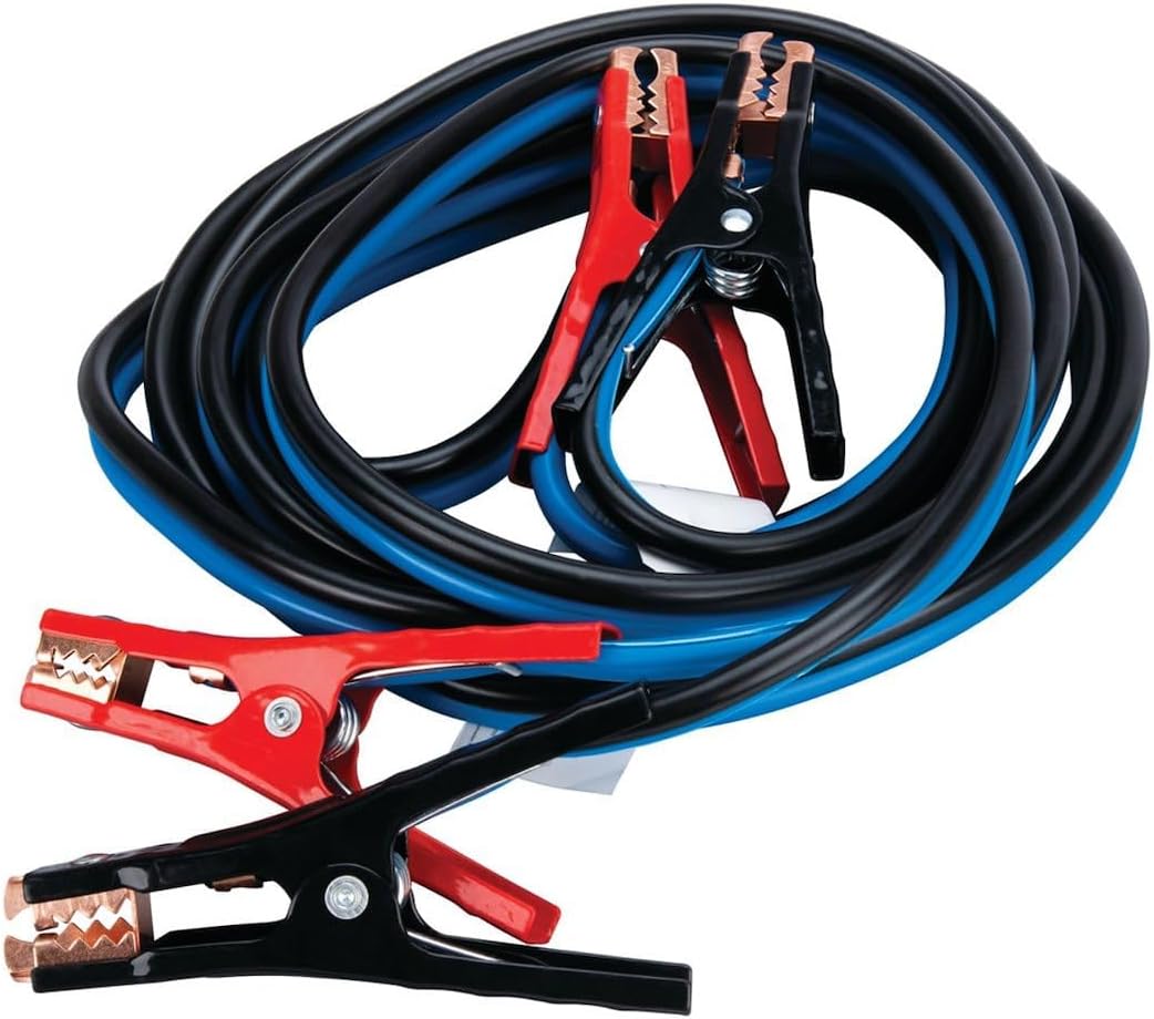 Performance Tool W1675 10ft 4GA Lighted Jumper Cables - Tangle-Free, Heavy Duty Clamps, Suitable for Trucks, SUVs, and Other Large Vehicles